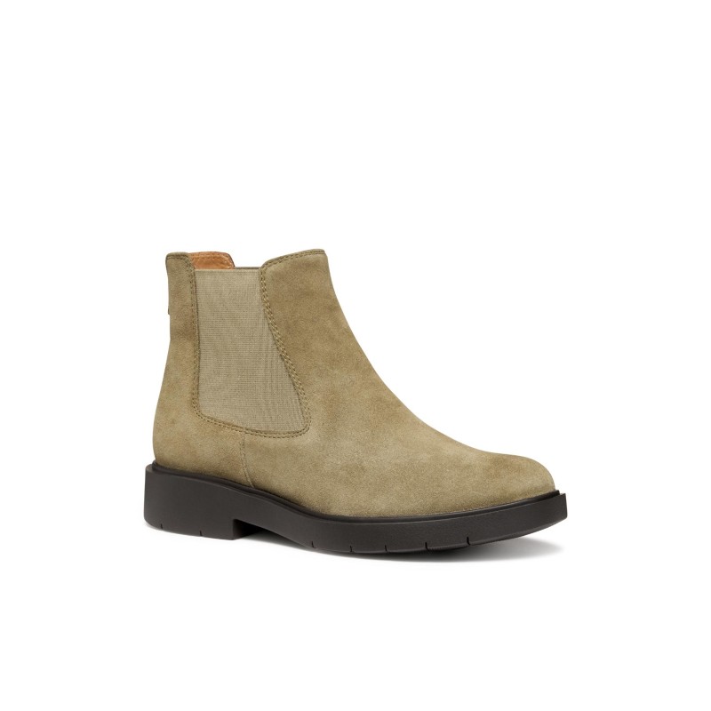 Geox D Spherica Ec1 D – Stivale Alla Caviglia Donna – Tecnologia Respira, Suola Traspirante, Design Italiano, Materiale Resistente, Perfetto Per Ogni Giorno